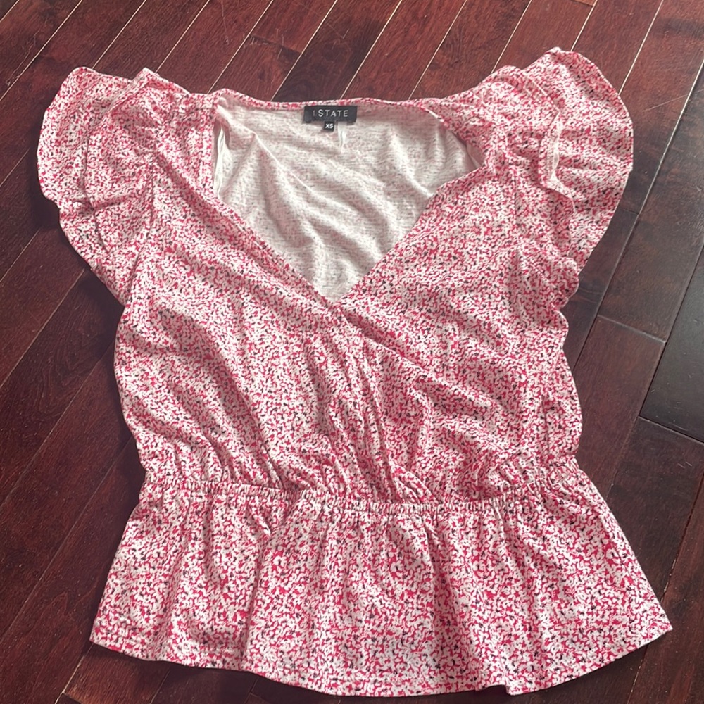 Womens 1. STATE Nordstrom floral blouse